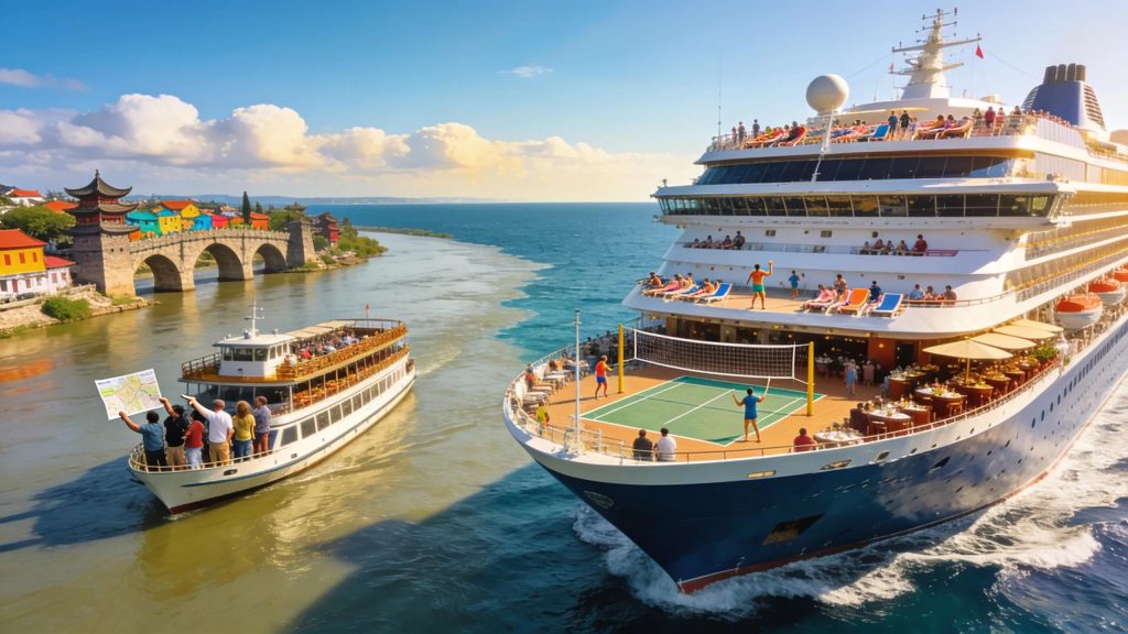 Exploring various vacation styles through ocean and river cruises